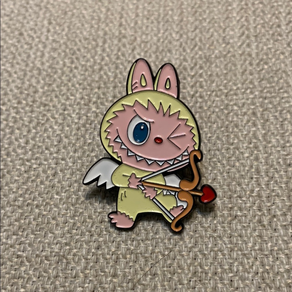 Labubu-Style Bunny Monster Enamel Pin